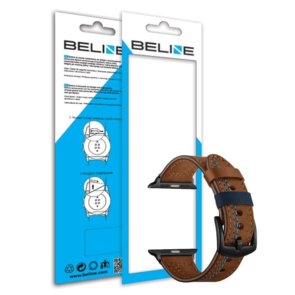 Beline-kellonranneke 22 mm, rento ruskea
