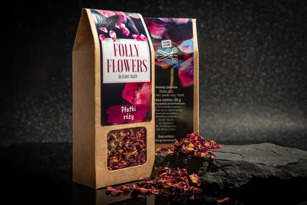 Tørrede roseblade spiselige blomster rose blade 20g