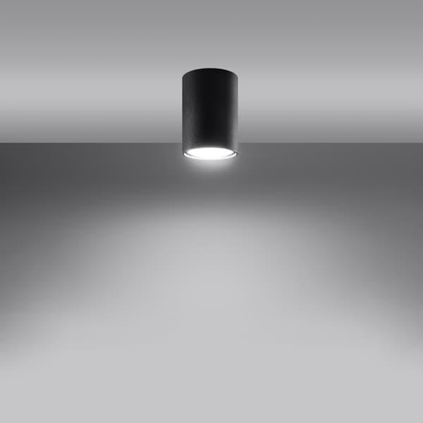 Loftlampe Lagos 1 GU10 sort Sollux SL.1000