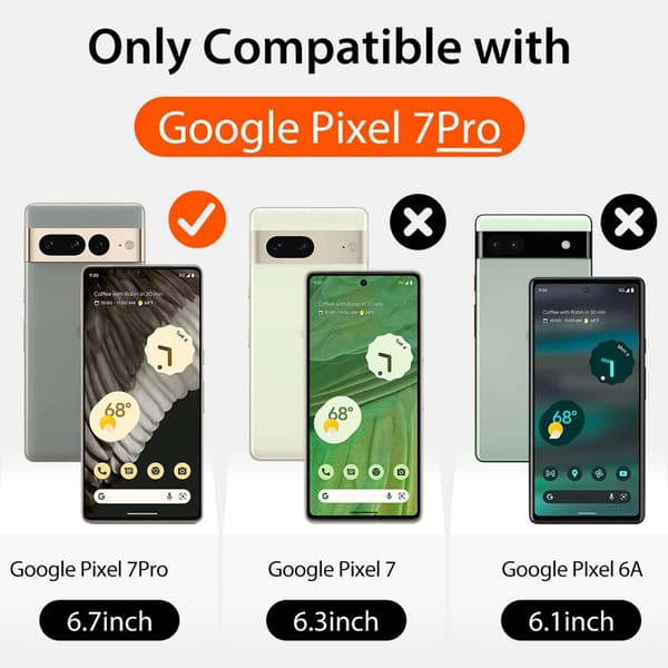 GOOGLE PIXEL 7 PRO MOBILSKAL TRANSPARENT