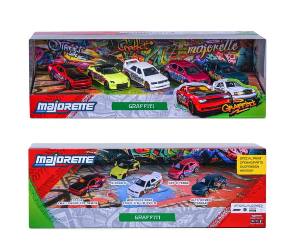 MAJORETTE GRAFFITI 5-PACK 1:64 8504105001