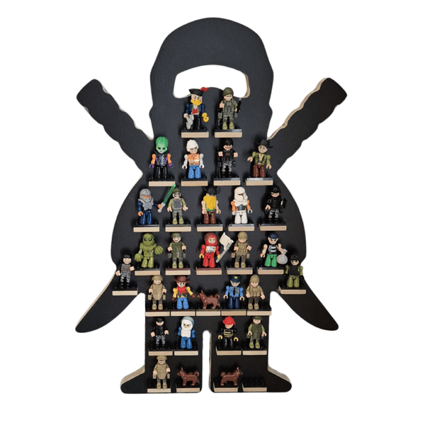 Minifigurhylla - Svart Ninja