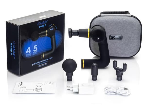 VITAMMY Body 6 Massagepistol Svart