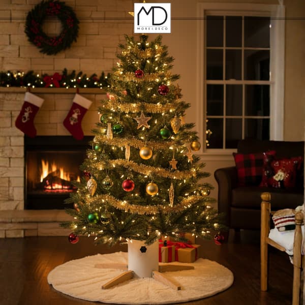 More&Deco julgransfot med lock, stabil för vatten och vind