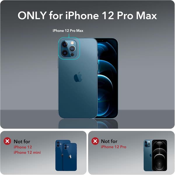 3 DELAR HÄRDAT GLAS FÖR APPLE IPHONE 12 PRO MAX A2342