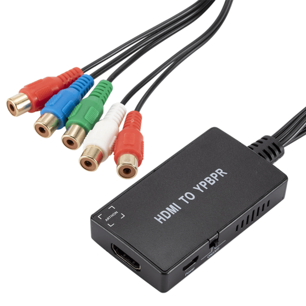 Konverter Adapter fra HDMI til Component YPbPr LP Audio 5x RCA Adapter