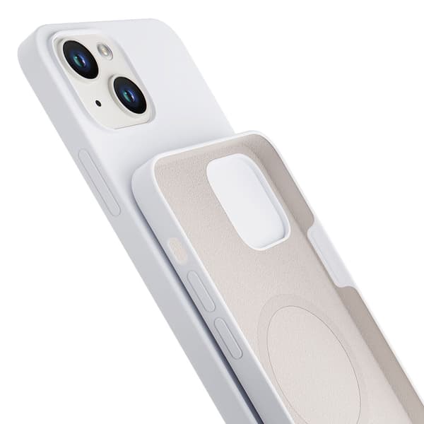 Apple iPhone 14 Plus - 3mk Hardy Silicone MagCase Valkoinen