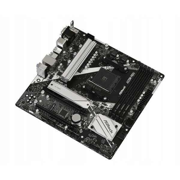ASRock A520M PRO4 Micro ATC Socket AM4 Bundkort
