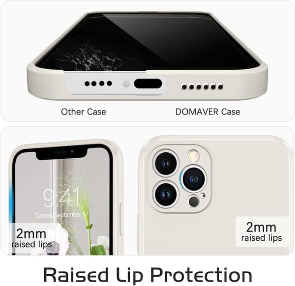 SKAL TILL IPHONE 12 PRO MAX 6,7' BEIGE SILIKONSTARK
