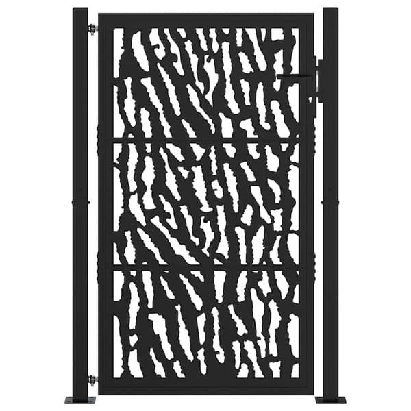 vidaXL havelåge sort 105x155 cm stålkonstruktion