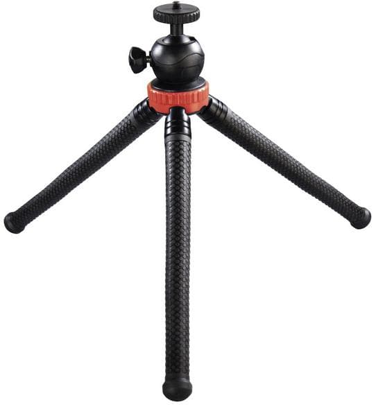 HAMA mini FlexPro 3in1 stativ 27cm Röd