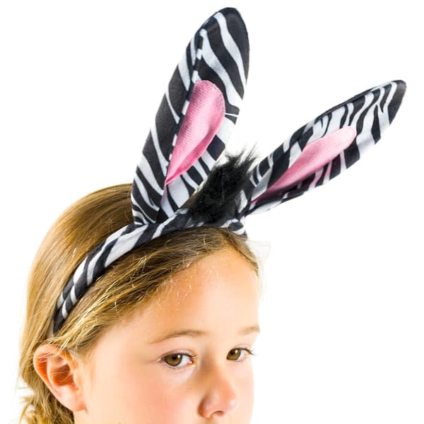 Zebradräkt för flickor, karnevalsfest