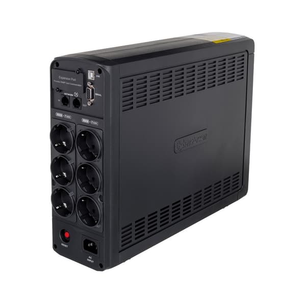 CyberPower CP1600EPFCLCD UPS, 1,6 kVA, sort, LCD