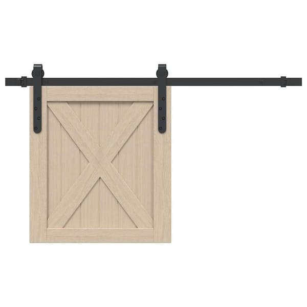 vidaXL Skjutdörrssystem för möbler, 91 cm, kolstål