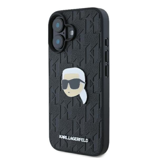 Karl Lagerfeld Monogram Karl Hovednål - iPhone 16 cover (sort)
