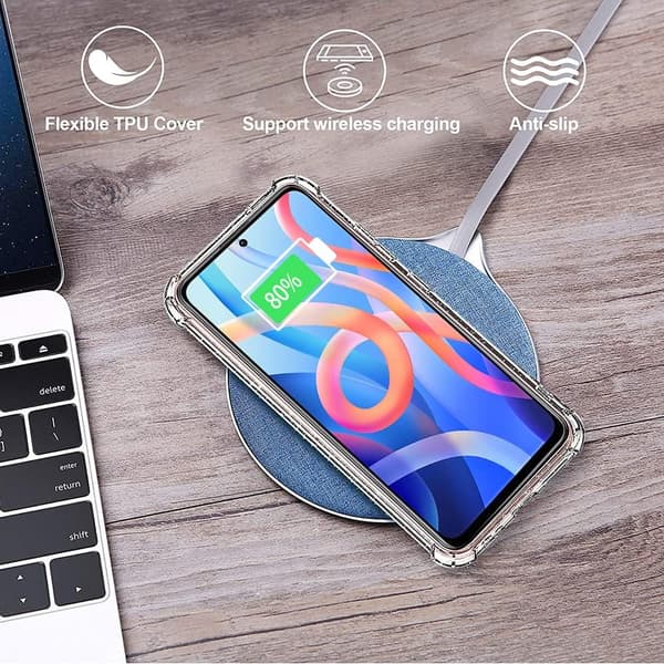 REDMI NOTE 11 MOBILTELEFONCOVER TRANSPARENT + 2X GLAS