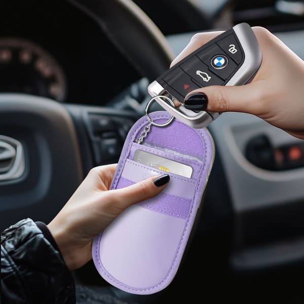 FARADAY TECH-PROTECT KLR100 ETUI NØGLEFRI RFID SIGNALBLOKKER LAVENDEL