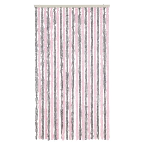vidaXL Flugnät silverrosa 100x200 cm chenille