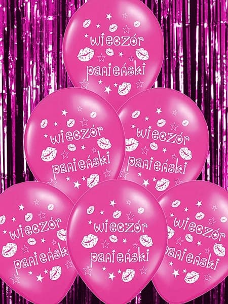 Lyserøde polterabendballoner 1 stk.