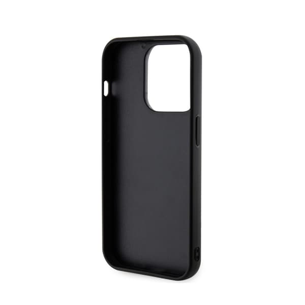 Karl Lagerfeld 3D Gummi Glitter Logo - iPhone 15 Pro Max Cover (Sort)