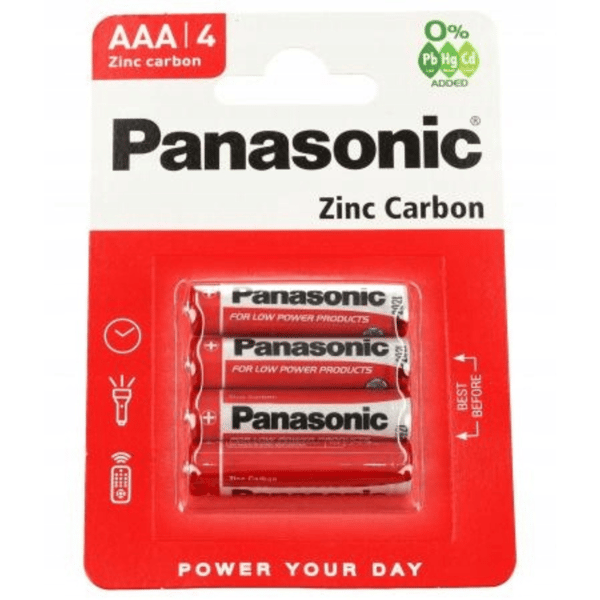 LR03 4BL Panasonic Red 032861 AAA