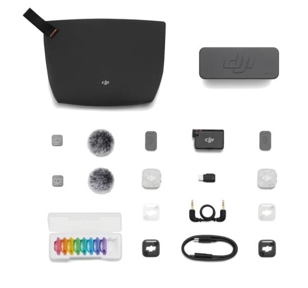 DJI Mic Mini 2S trådløst mikrofonsystem (2 TX + 1 RX opladningsetui) sort