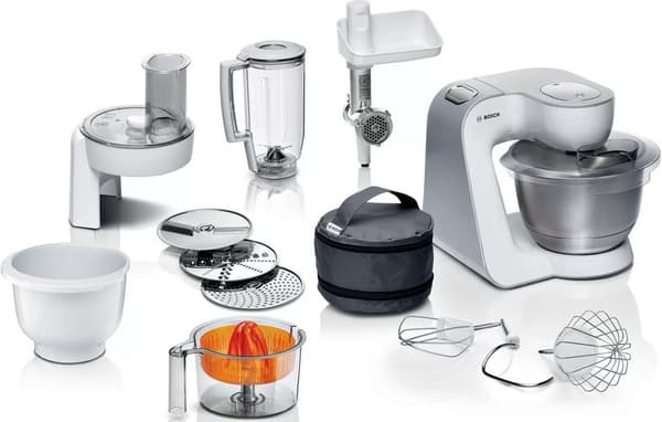 Bosch MUM58258 Serie 4 Köksmaskin Vit och Silver