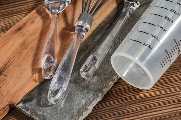 Bagesæt til kager 4 dele køkken plastik sort
