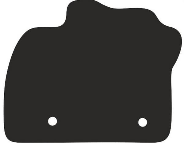 polyamid gummierad förarmatta för Renault Zoe hatchback 2013-