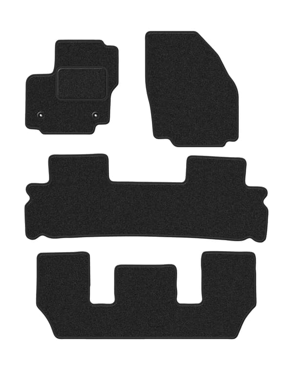 Velour måtter til: Ford Galaxy MK2 FL 7-personers (2012-2015) antracitgrå