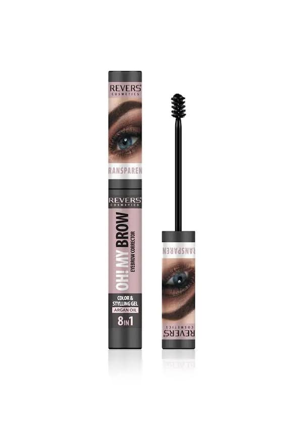 Styling ögonbrynsgel 2 i 1 - concealer, arganolja, fixering Transparent