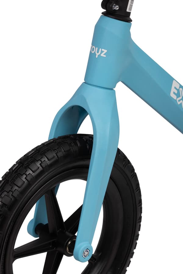 Ekstern blå løbecykel