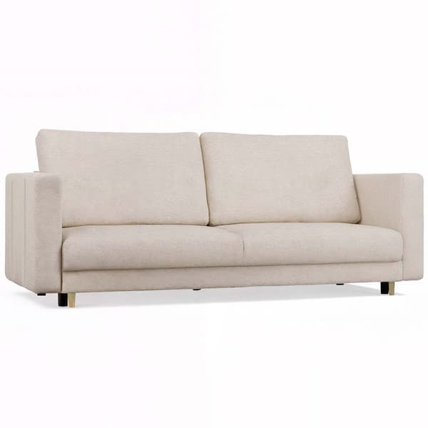 LINA 3-SITS SOFFA MED SOFUNKTION BEIGE FÖR VARDAGSRUM FÖR VARDAGSRUM