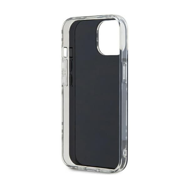 DKNY IML Ternet Mono Mønster Etui til iPhone 15 Plus / 14 Plus (Sort)