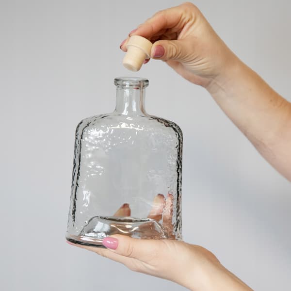 5x Glasflaskor Is 500ml med Kork för Vinlikörer 0,5l