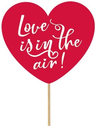 Hjerte Kærlighed Valentinsdag Kagetopper 30cm