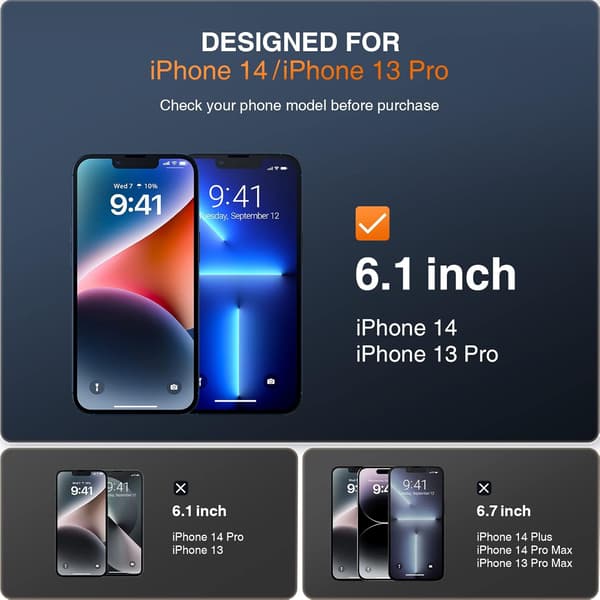 3x Härdat glas för Apple iPhone 13 Pro Max kameraskydd