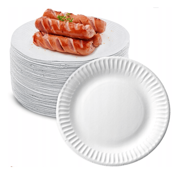 engangstallerkener papir 15 cm 100 stk