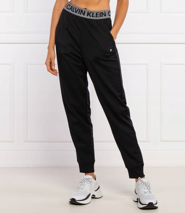 Calvin Klein dame joggingbukser sorte med logo snøre S TIA