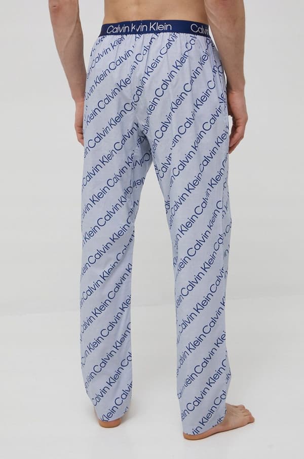 Calvin Klein Logged bomullspyjamabylxor L grå