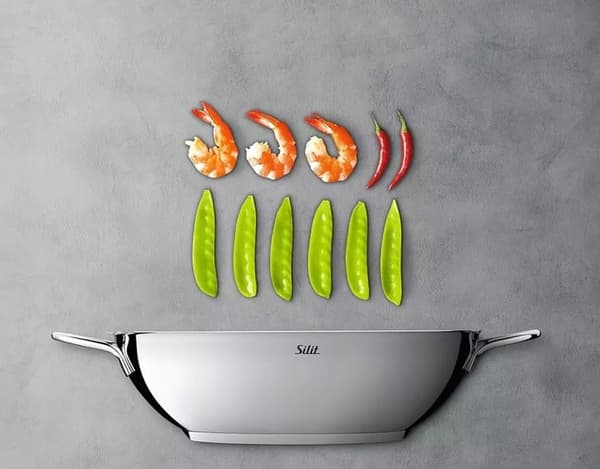 SILIT 32 CM STÅL WOK PANDE TIL INDUKTION