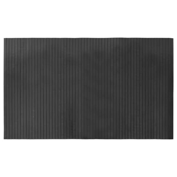 vidaXL Suorakulmainen matto, harmaa, 60x100 cm, bambu
