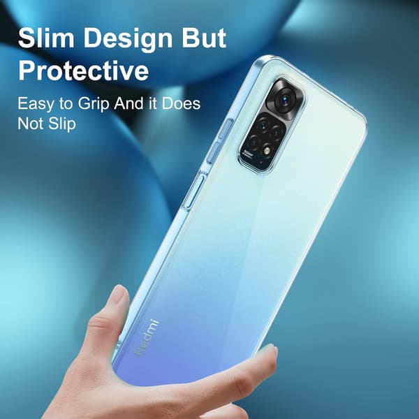 ETUI TIL REDMI NOTE 11 PRO/ 11 PRO+ TRANSPARENT 2X HÆRDET GLASBESKYTTELSE