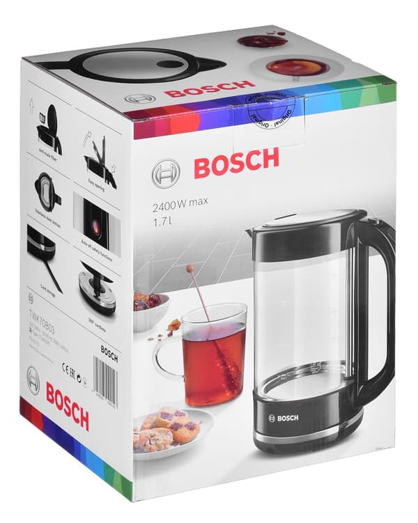 Bosch TWK 70B03 Elkedel 2400 W 1,7 l Sort