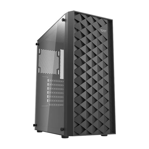 Darkflash DK351 computerkabinet (sort) + 4 RGB-blæsere