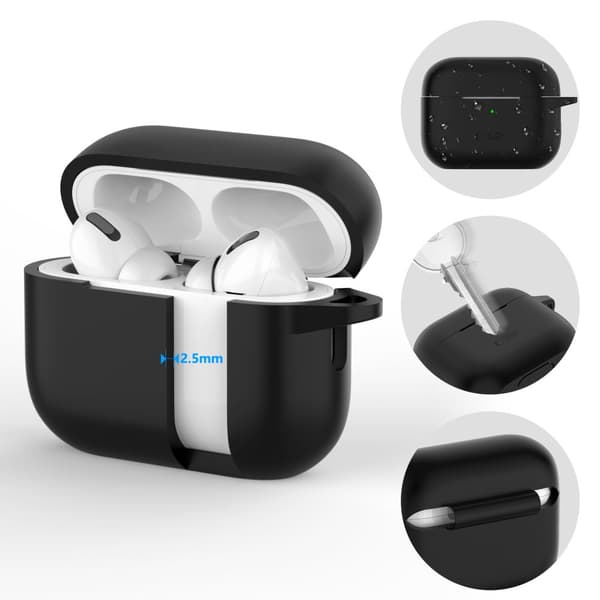 TECH-PROTECT SILIKONEKROG TIL APPLE AIRPODS PRO 1/2 SORT