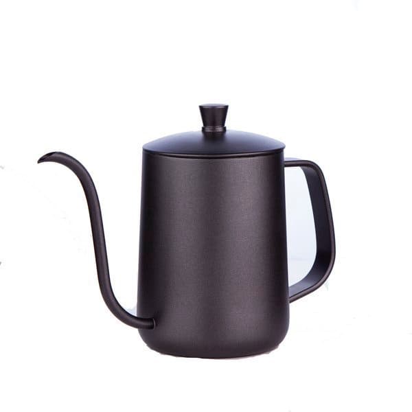 Sort tekedel med låg 600 ml