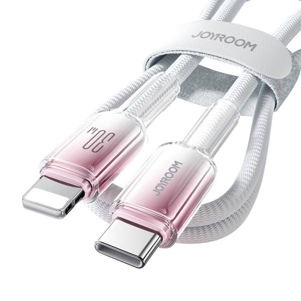 Joyroom S-A42 30W 1,2m USB-C Lightning-kabel Vit