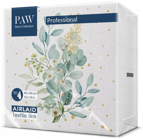 Eukalyptus non-woven servietter 40x40cm 50 stk.