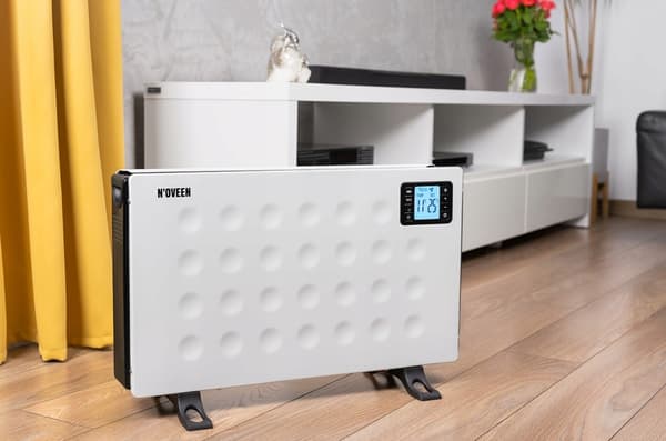 Noveen CH8000 LCD Smart konvektorvarmer hvid, 2000 W